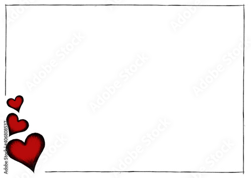 Obraz na płótnie postal san valentin rojo