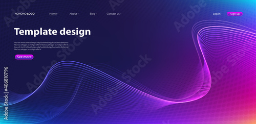 Abstract background modern design. Landing Page. Template for websites or apps.Vector.