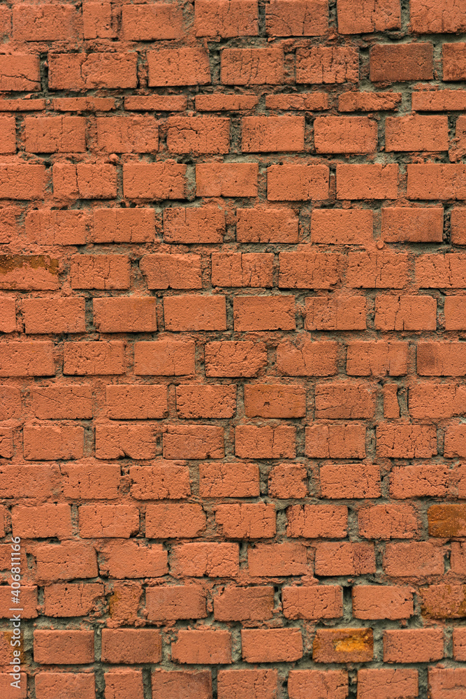 brick red wall. background of a old brick house. brick red wall. background of a old brick house.