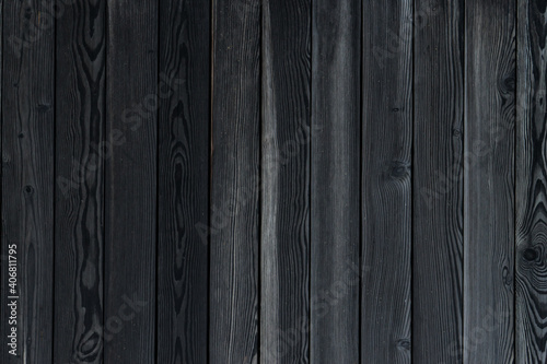 Black wooden background texture wall board floor timber old