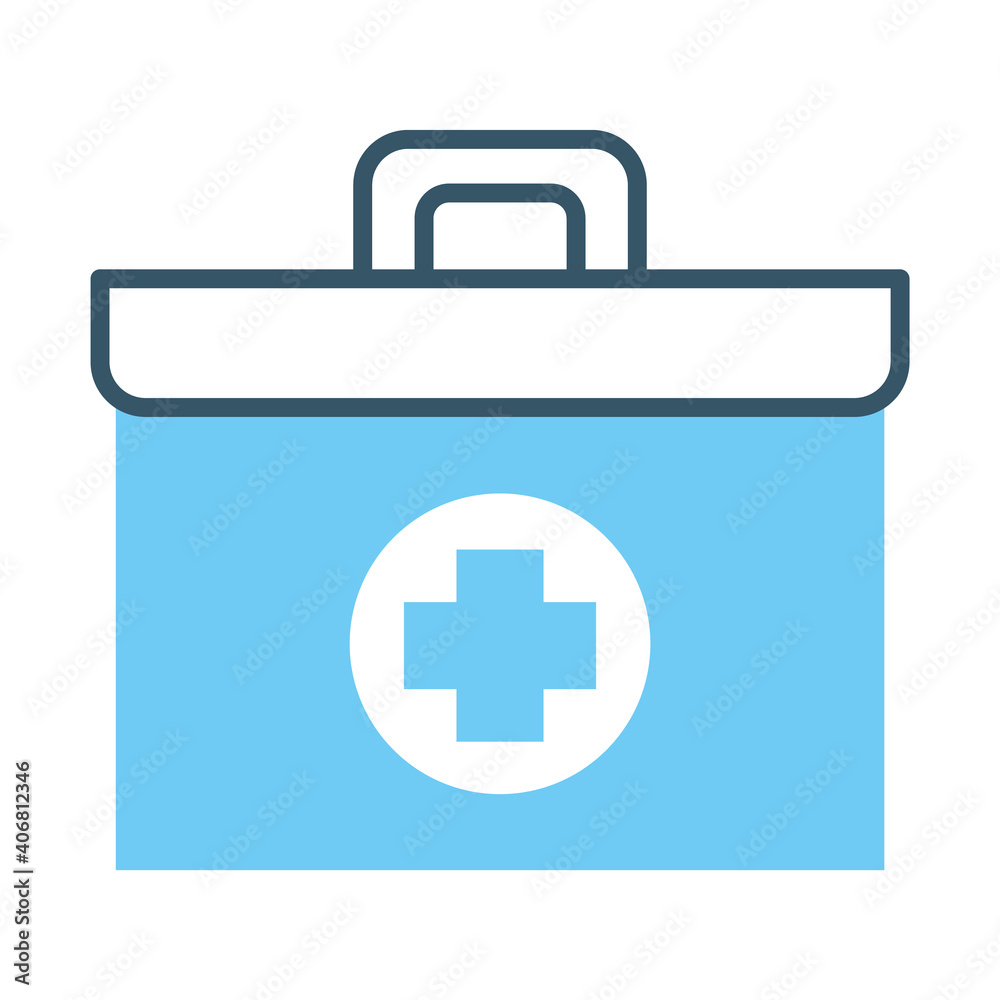 first aid box icon, line style first aid box icon, line style
