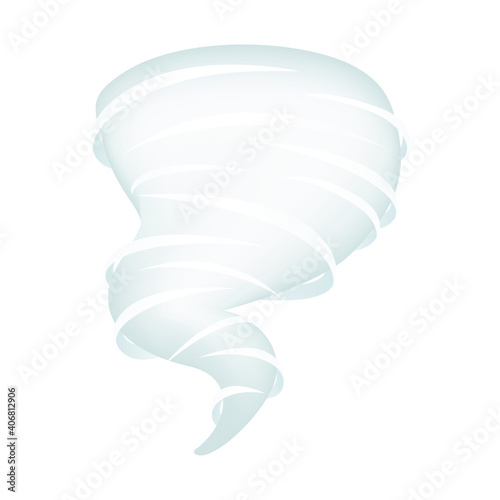 Weather Tornado Emoji Symbol. Destructive Column of Air Day Symbol. Hurricane Power of nature Illustration Vector Design Art.