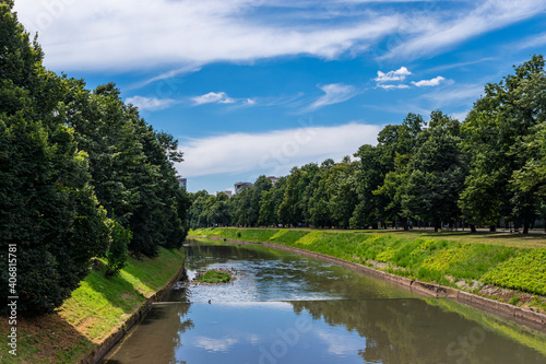 river in the park