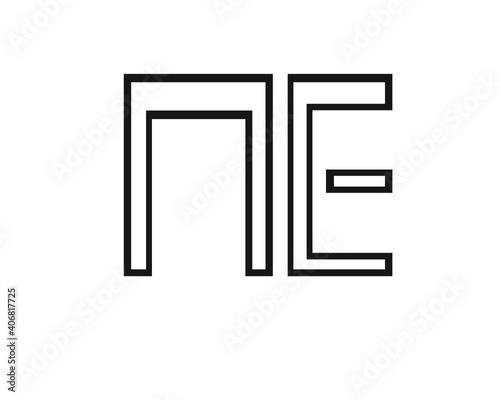 creative a and e logo designs and logo letters