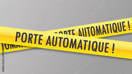 Logo porte automatique.