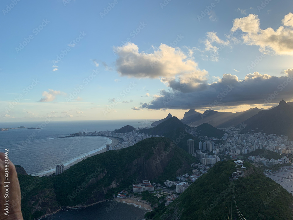 Rio de Janeiro landscape view from Sugar Loaf, Brazil