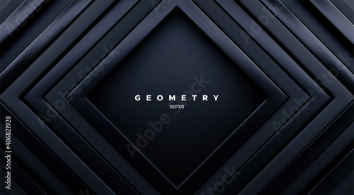 Abstract geometric background. Luxury olive color square frames.