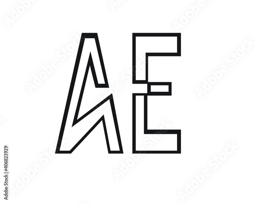 a and e creative logo designs and logo letters and initials 