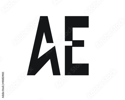 a and e creative logo designs and logo letters and initials 