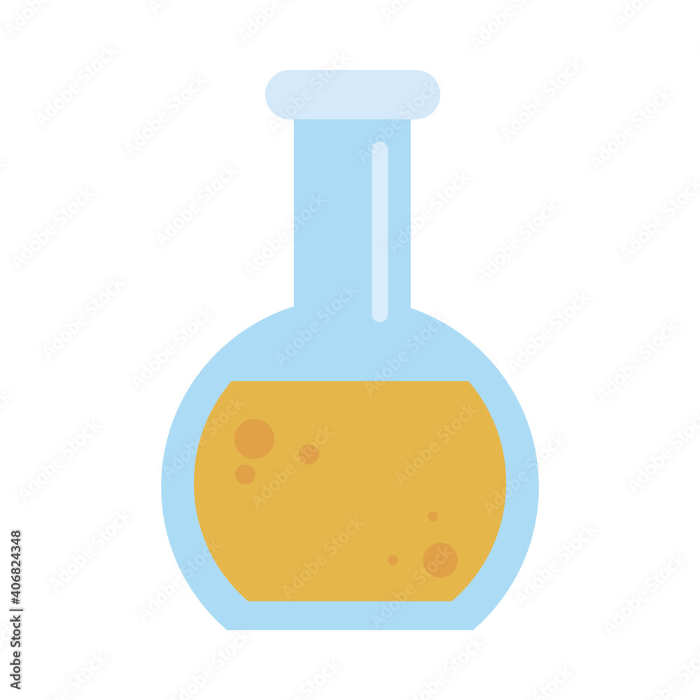 chemical flask icon, flat style chemical flask icon, flat style