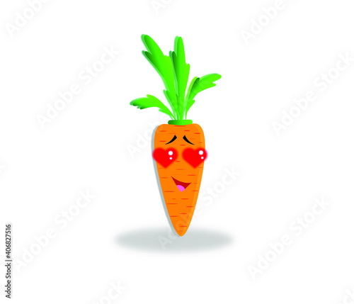 funny carrots for holidays and children's notebooks