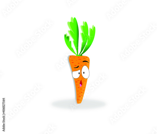 funny carrots for holidays and children's notebooks