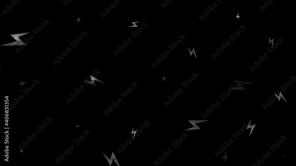 Lightning retro transition. Animation elements are white. Transparent background, alpha channel. Lightning retro transition. Animation elements are white. Transparent background, alpha channel.