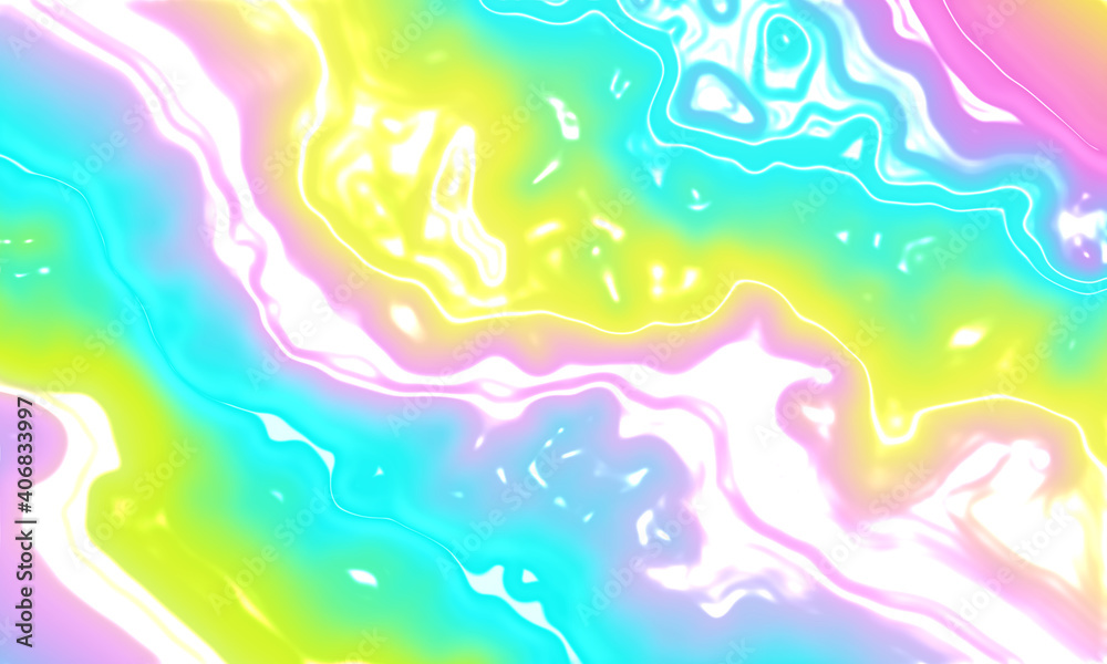 Abstract liquid rainbow background. Colorful reflect texture on pastel color. Abstract liquid rainbow background. Colorful reflect texture on pastel color.