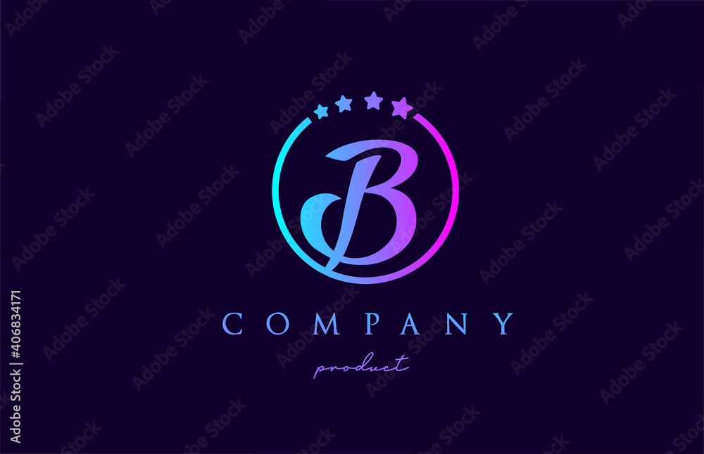 B alphabet letter logo for corporate and company. Design with circle and star in simple black and white colors. Can be used for a luxury brand B alphabet letter logo for corporate and company. Design with circle and star in simple black and white colors. Can be used for a luxury brand