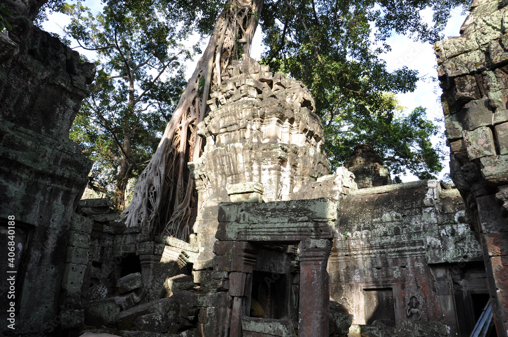 The temples, structures and ruins of Angkor Wat