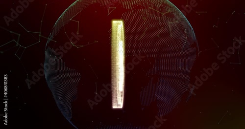 3D Illustration token cryptocurrency Bitcoin gold symbol on future internet cashless currency wallet safe trade on digital online 5G technology blockchain stock market disrupt transform financial bank