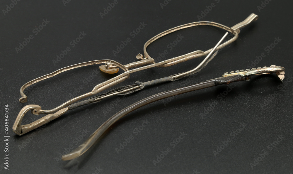 broken glasses on black background broken glasses on black background