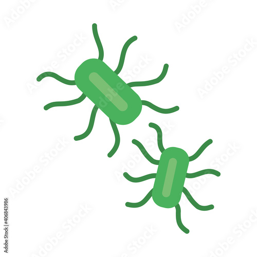 salmonella bacterias icon, colorful design