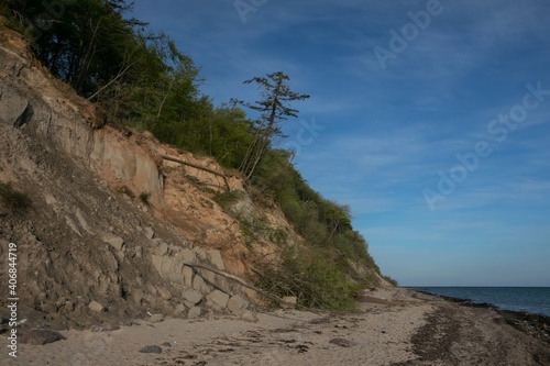 coastal cliff, Baltic Sea