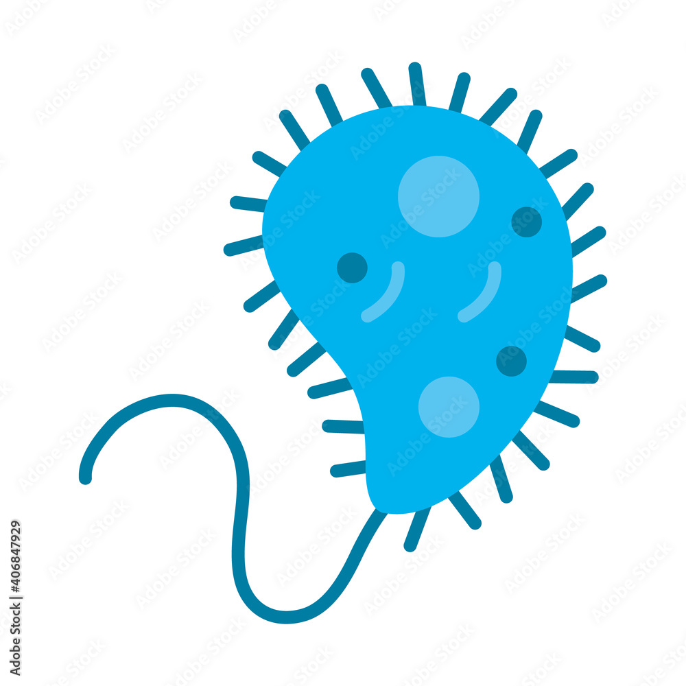 cholera bacteria icon, colorful design - obrazy, fototapety, plakaty 
