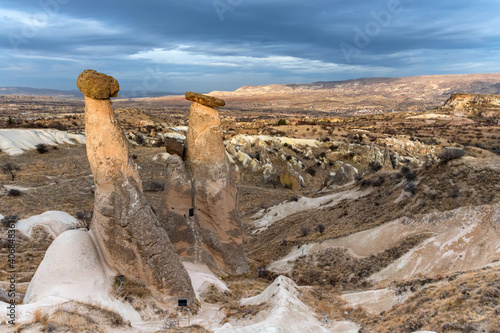 Landscape photo of the three beauties at Urgup, Turkey