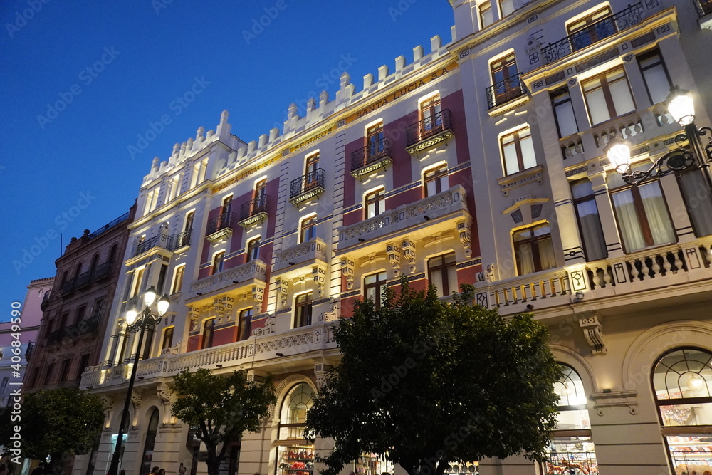 Naklejka premium building in Seville, Spain