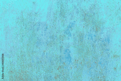 Old messy light blue background with abstract dirty wall pattern texture