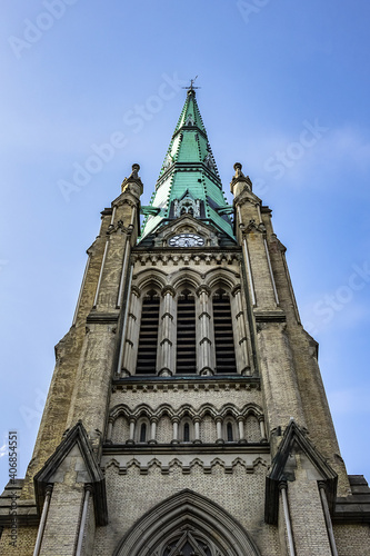 Cathedral Church of St. James in Toronto, Ontario, Canada. Cathedral is home of oldest congregation in city, parish was established in 1797.  © dbrnjhrj