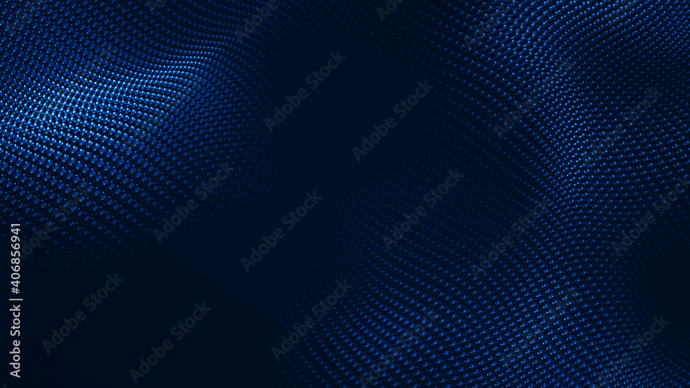 Dot white blue wave light screen gradient texture background. Abstract technology big data digital background. 3d rendering. Dot white blue wave light screen gradient texture background. Abstract technology big data digital background. 3d rendering.