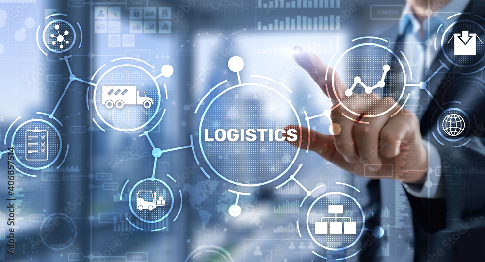 Logistic network distribution and transport concept. Goods delivery. Logistic network distribution and transport concept. Goods delivery.