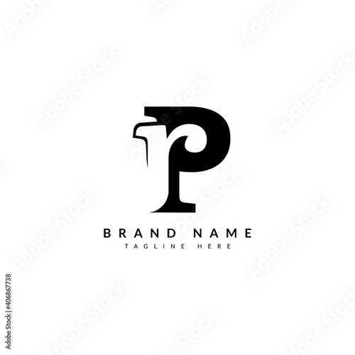 PR RP letter combination concept for company and business logo. photo