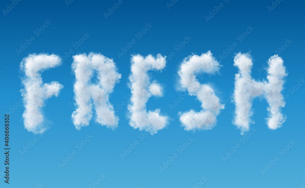 word cloud on blue sky word cloud on blue sky