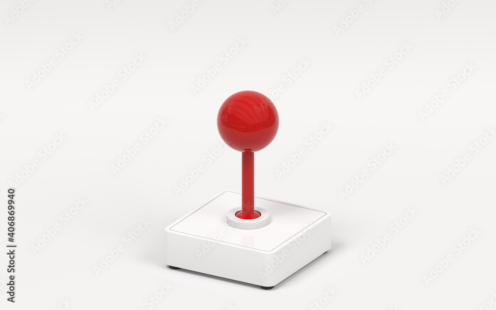 Game hand control, joystick equipment, 3d rendering. Game hand control, joystick equipment, 3d rendering.