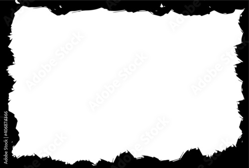 Grunge frame - abstract texture background. Isolated stock vector design template - easy to use