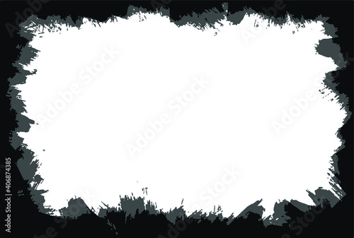 Grunge frame - abstract texture background. Isolated stock vector design template - easy to use
