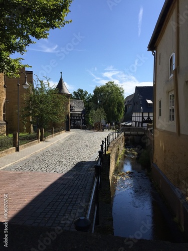 Street, building, europe, sky, architecture and nature.