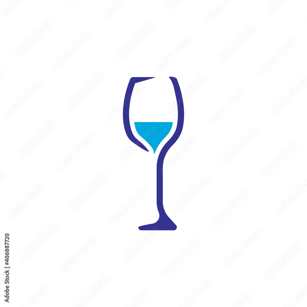 Obraz premium wine glass icon vector design trendy
