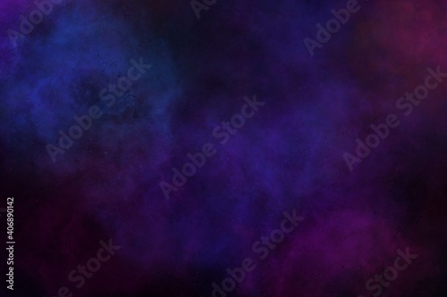 dark sky nebula watercolor background illustration 