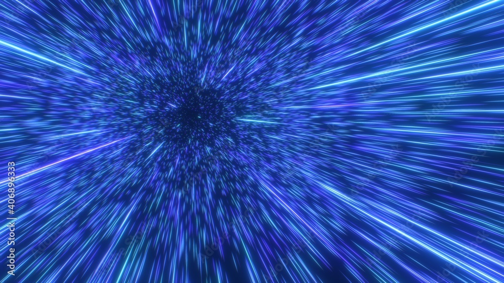 Infinite Neon Laser Beams Fly by at Speed of Light in Outer Space - Abstract Background Texture Infinite Neon Laser Beams Fly by at Speed of Light in Outer Space - Abstract Background Texture