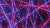 Sci-Fi Futuristic Neon Laser Beam Tubes Flicker Flash Red Blue Light - Abstract Background Texture