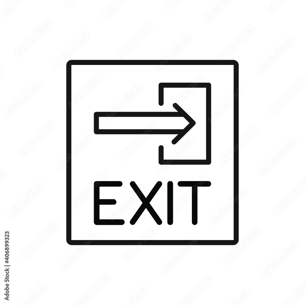 Exit icon vector. Eps10 vector illustration. Exit icon vector. Eps10 vector illustration.