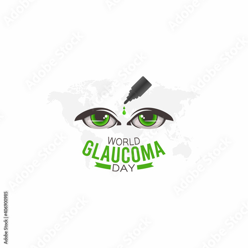 vector graphic of world glaucoma day good for world glaucoma day celebration. flat design. flyer design.flat illustration.