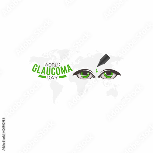 vector graphic of world glaucoma day good for world glaucoma day celebration. flat design. flyer design.flat illustration.