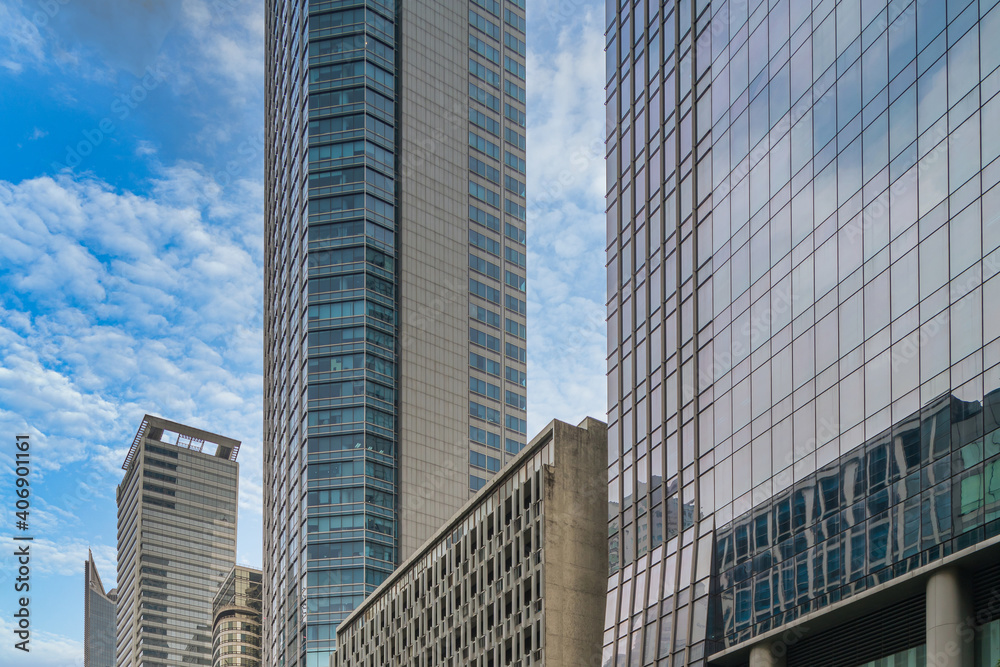 Obraz premium Skyscraper and office building in business financial district