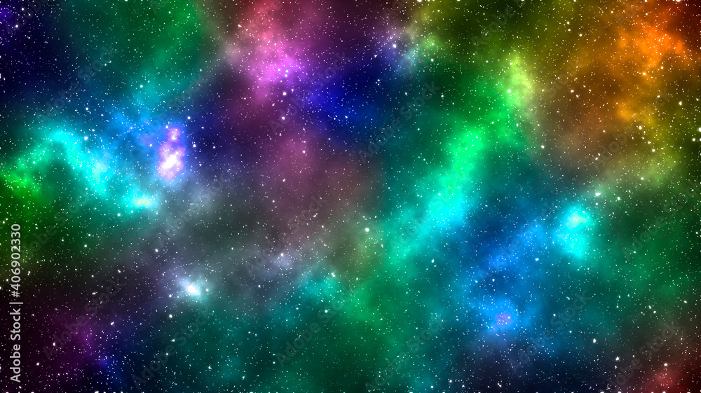 Abstract science background with galaxy