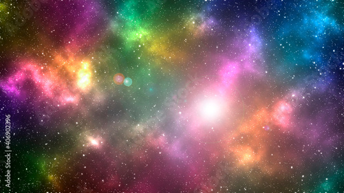 Colorful beautiful fantasy science background