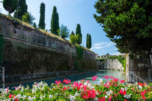 Festungsmauer, Peschiera del Garda, Venetien, Italien