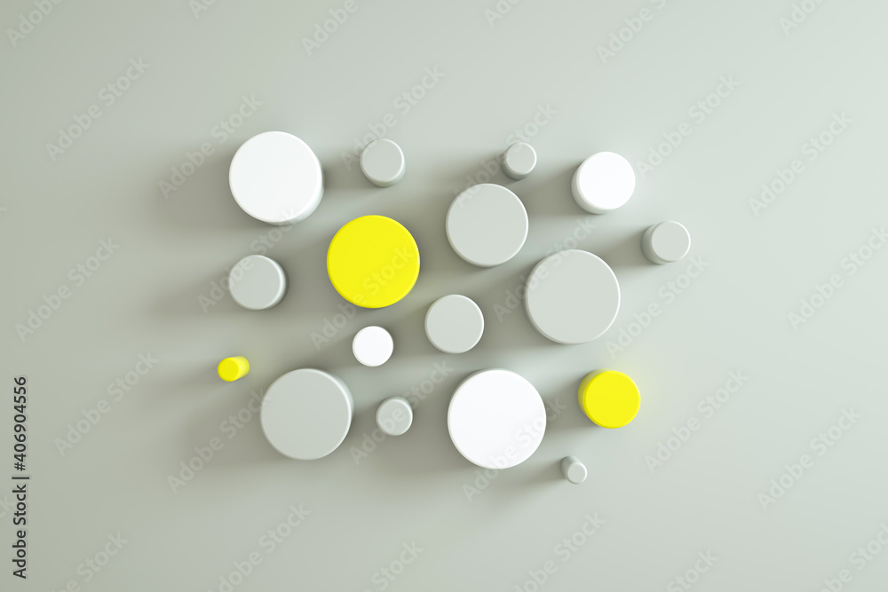 3D rendering of abstract cylindrical geometric colorful surfaces in virtual space. backdrop or wallpaper. 3D rendering of abstract cylindrical geometric colorful surfaces in virtual space. backdrop or wallpaper.