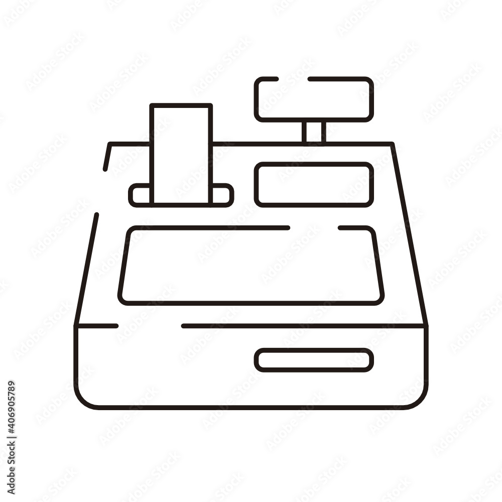 Online shopping vector line icon - app and mobile web responsive Online shopping vector line icon - app and mobile web responsive